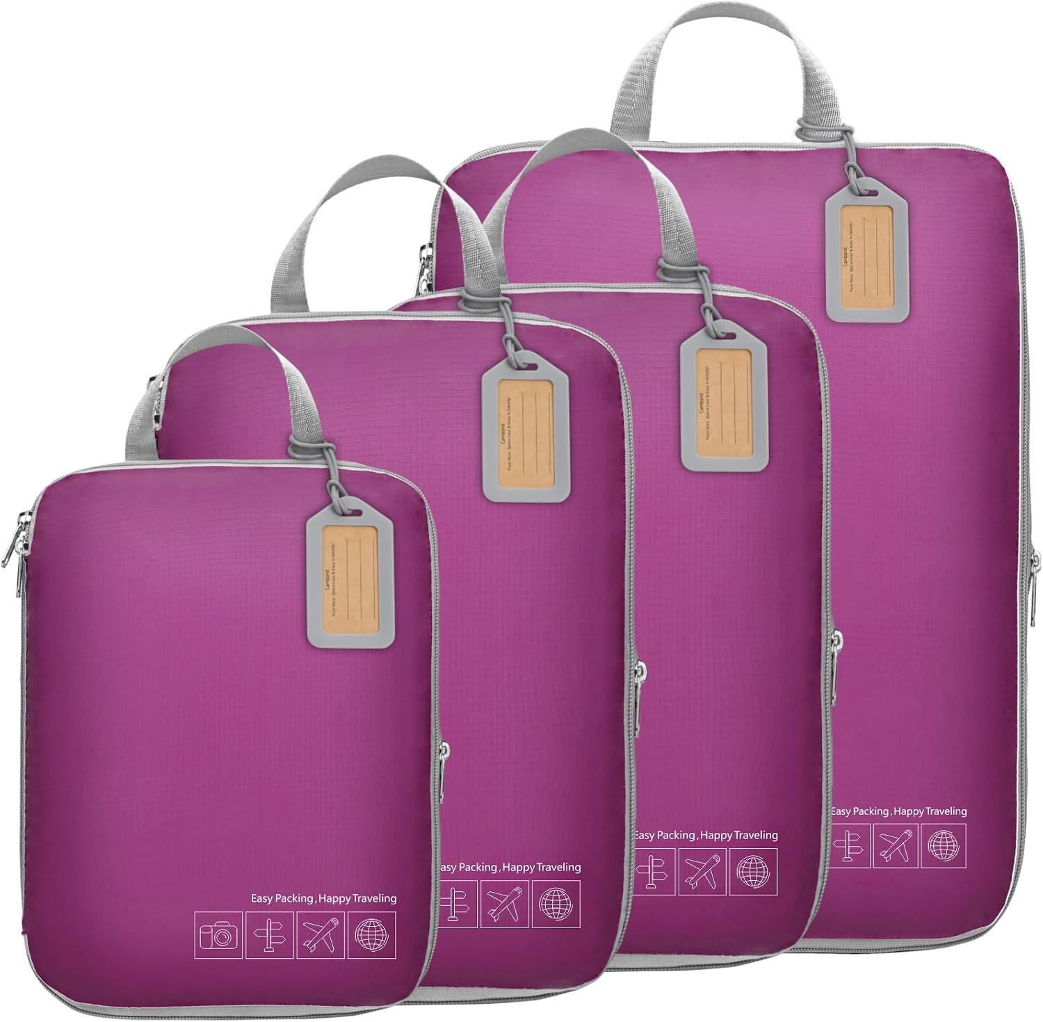 Cambond Compression Packing Cubes for Travel – Luggage Suitcase Organizer