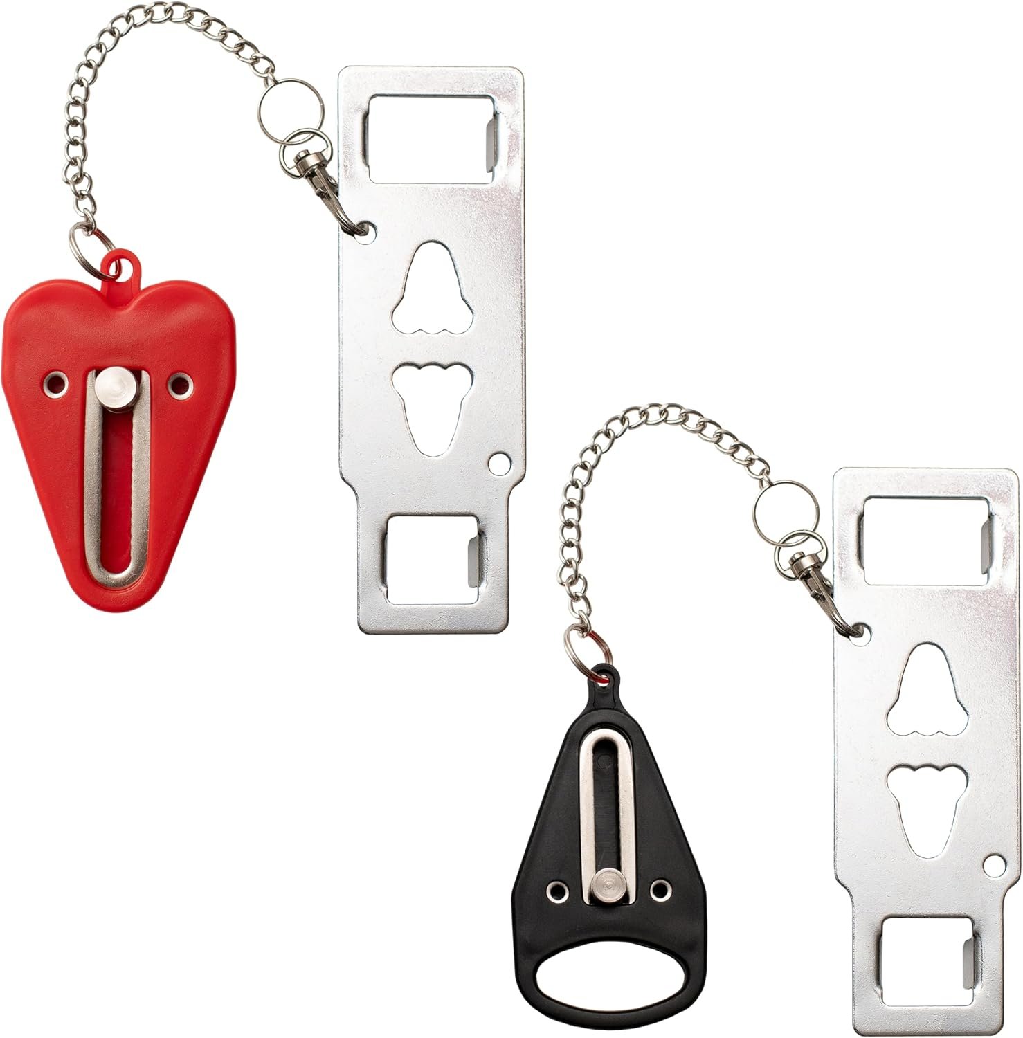 JJ KENT Sleep EZ Portable Door Lock Set for Hotel, Dorm and Travel, 2 Pack