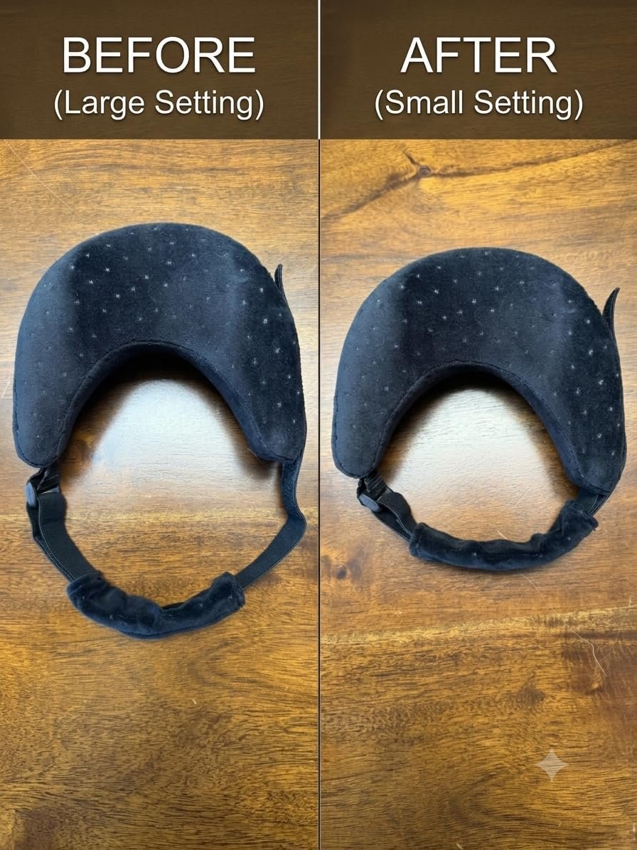 Glide Gear Pillow Neck Chin Support for CPAP Sleep Apnea Stop Snoring Travel Sleep Cushion – Black