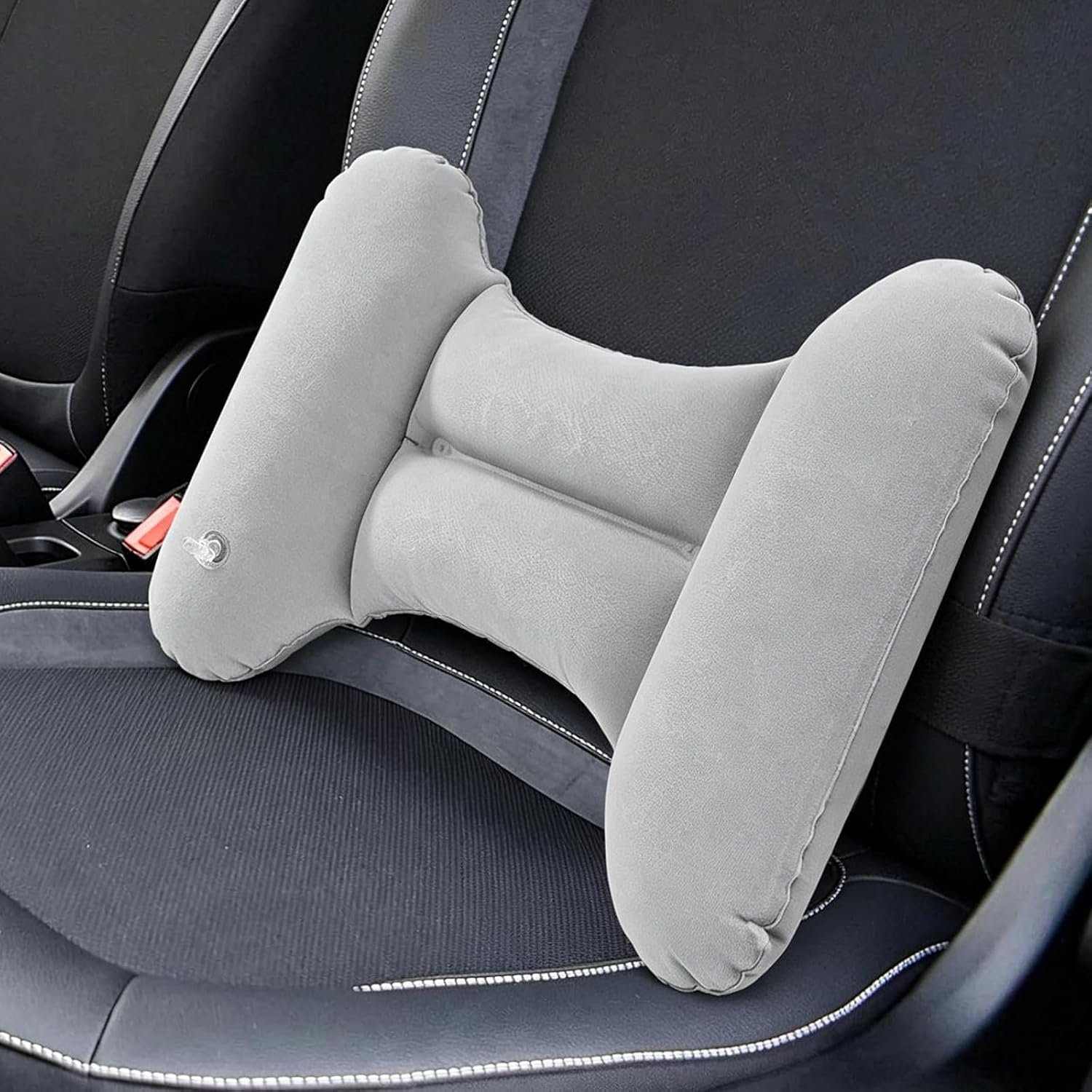 Travel Pillow Inflatable, Lumbar Support Pillow for Office Chair, Back Support Long Flight Must Haves for Car-Office Chair, Fligh