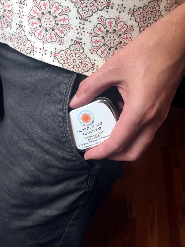 Lavender – Bergamot Pocket Travel Size Lotion Bar