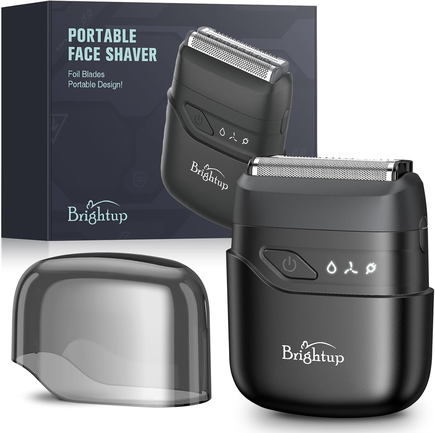 Brightup Electric Foil Shavers for Men Face, Mini Razor