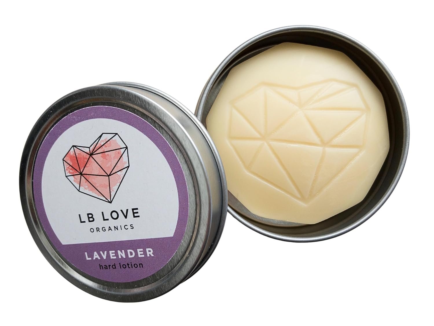 Hard Lotion Bar | with Lavender Essential Oil | Organic Beeswax Moisturizer for Dry Hands and Feet | Plastic free solid lotion