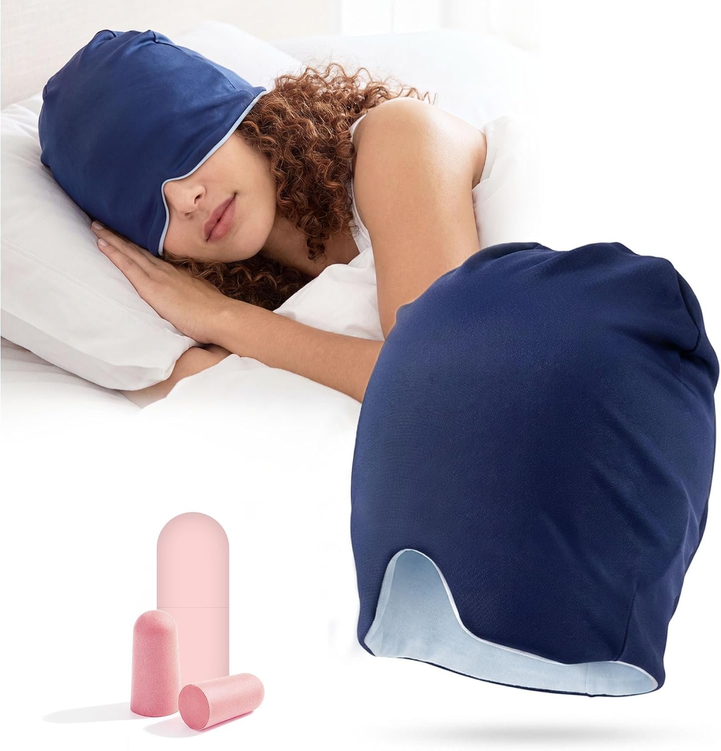 Weighted Eye Masks for Women Men, Blackout Sleep Mask for Side Sleeper