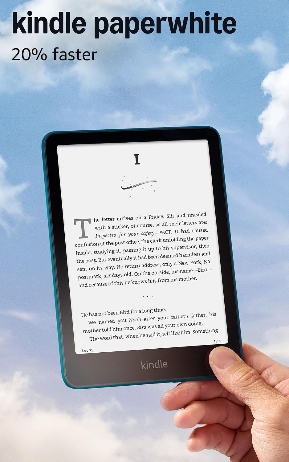 Amazon Kindle Paperwhite 16GB (newest model) – 20% faster, with new 7″ glare-free display and weeks of battery life – Jade