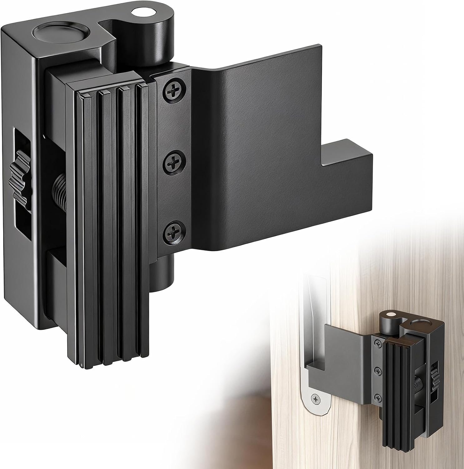 Portable Door Lock, Door Reinforcement Lock, Portable Door Lock for Travel – No Drilling, Interior Doors for Apartments, Hotels, bedrooms