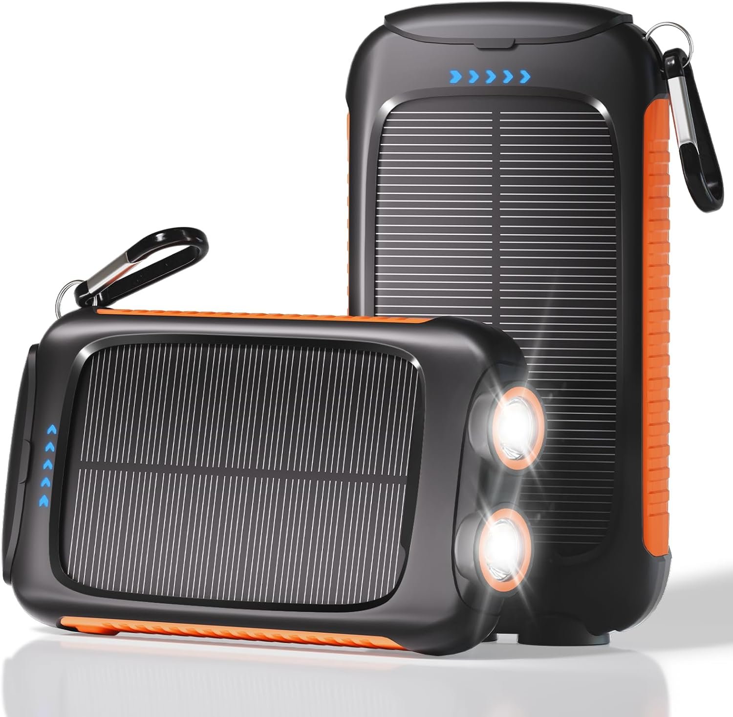 Solar Power Bank 20000mAh with USB-C, Portable Charger for Travel Camping