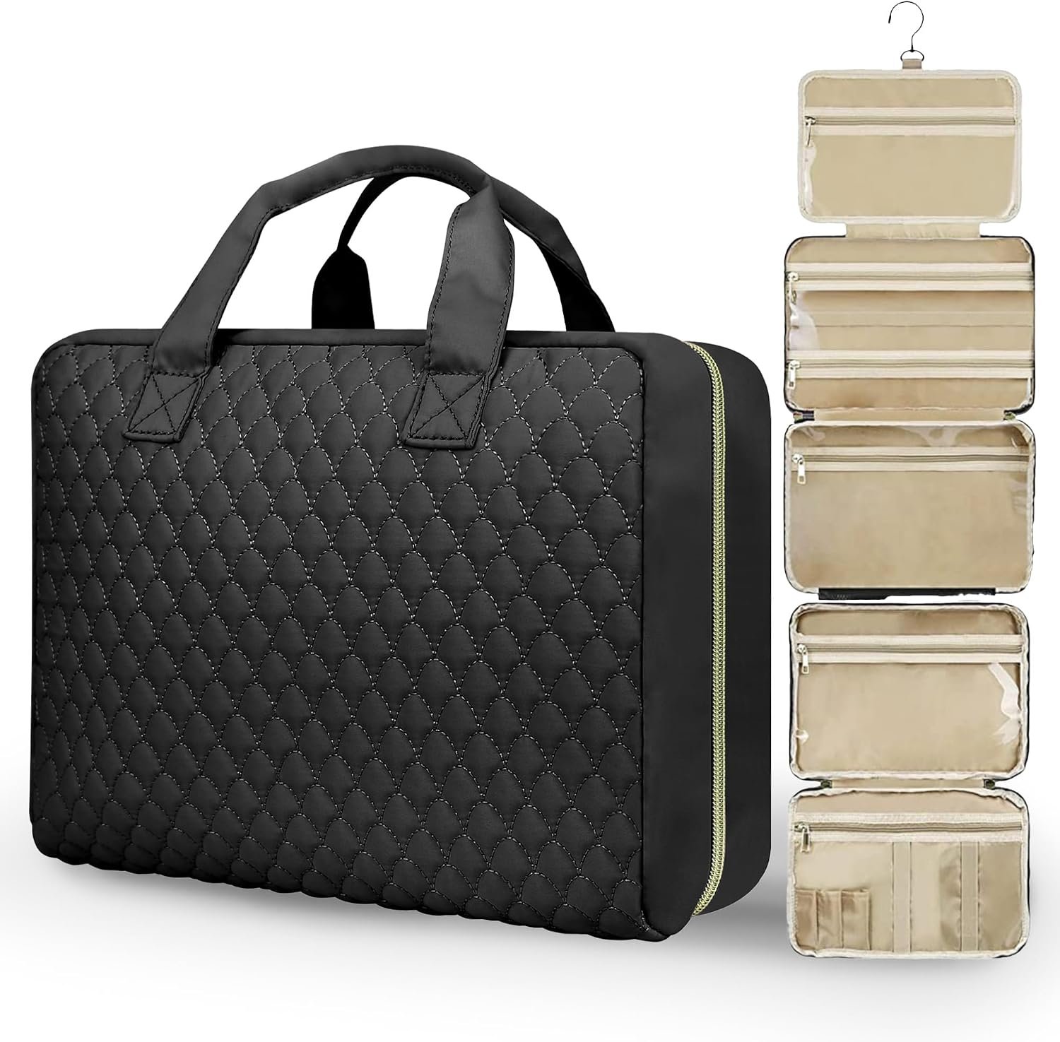 Detachable Travel Toiletry Bag for Women – Large Toiletry Bags for Traveling Women – Hanging Makeup Cosmetic Bag, Organizer for Travel Accessories Cruise Essential – Travel Size Toiletries