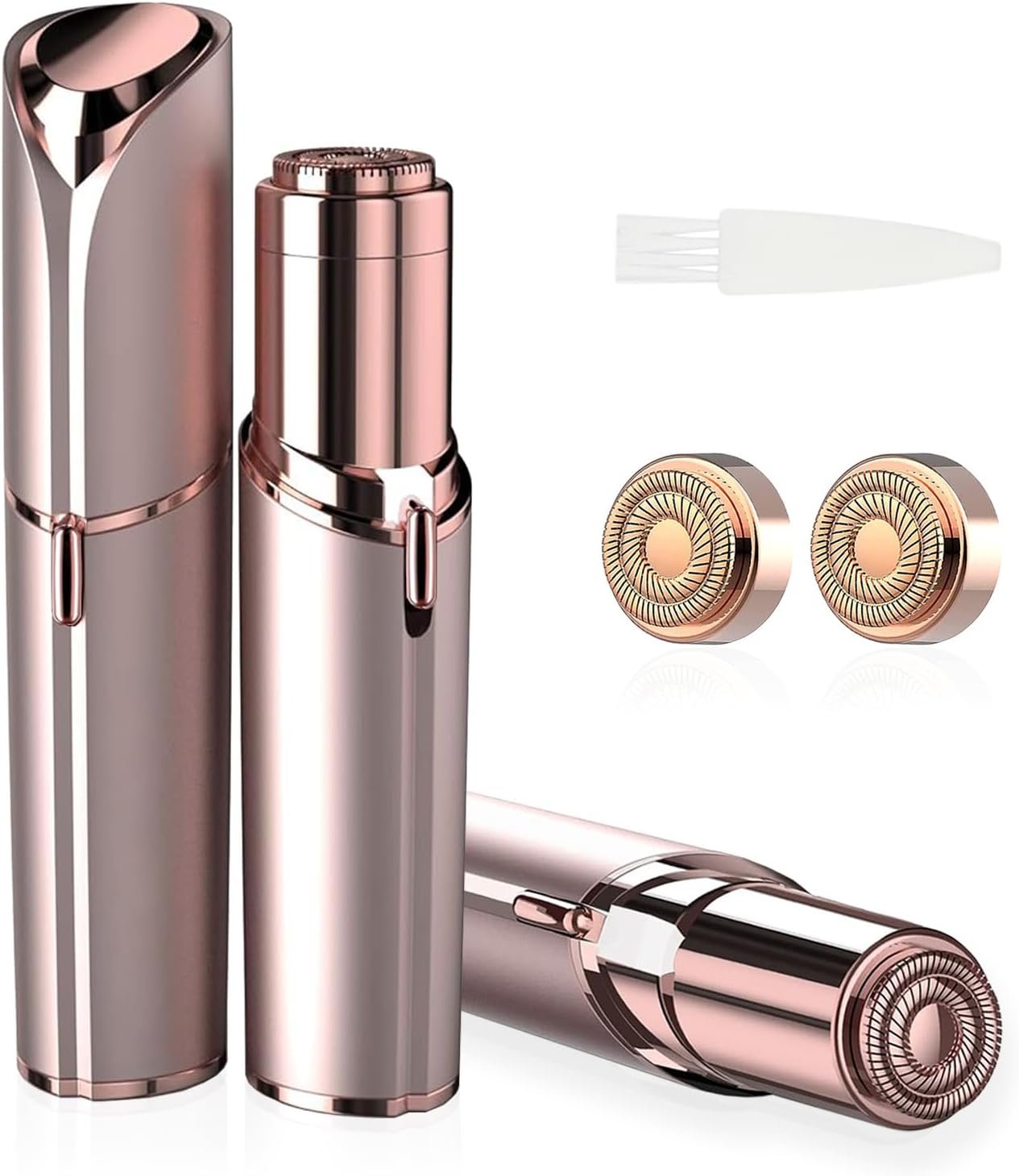 Battery Powered Facial Hair Remover for Women, with 2 Replacement Heads