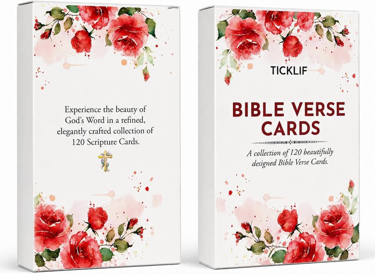 Bible Verse Cards, 120 KJV Scripture Cards for Daily Encouragement