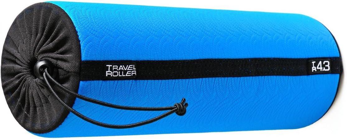 Travel Roller 4.3 Original Foam Roller – Blue, Includes Exersice Poster and Free Online Instructions