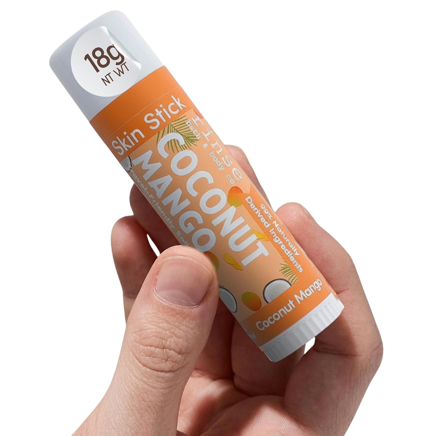 Rinse Bath & Body Coconut Mango Solid Lotion Skin Stick 0.5 oz