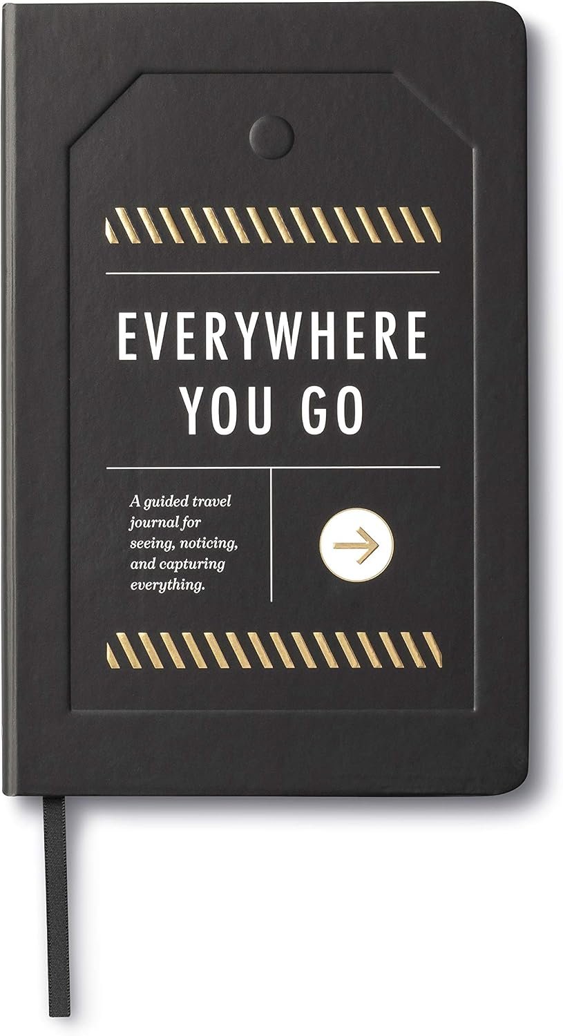 Everywhere You Go: A Guided Travel Journal with Prompts by Compendium