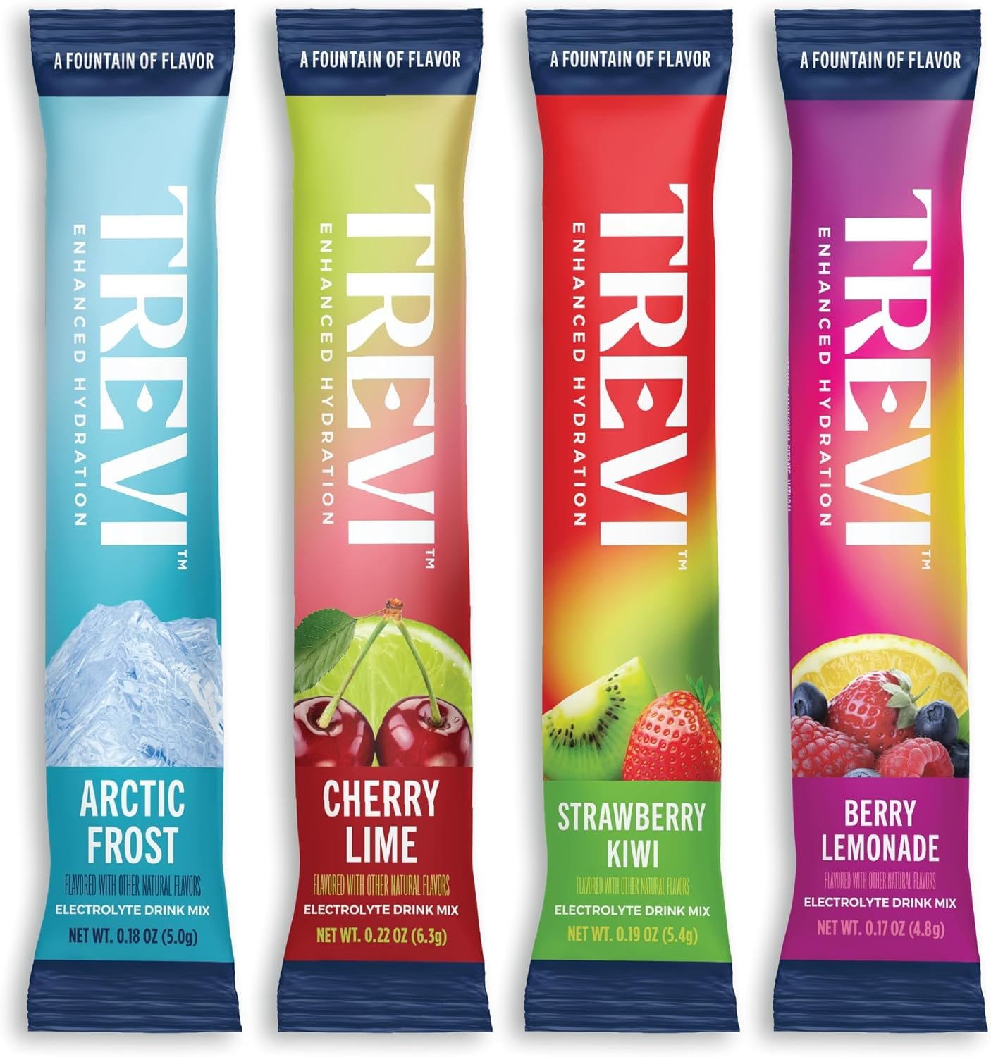 TREVI Electrolytes Powder Packets, Sugar Free Hydration, Favorites 28 Count