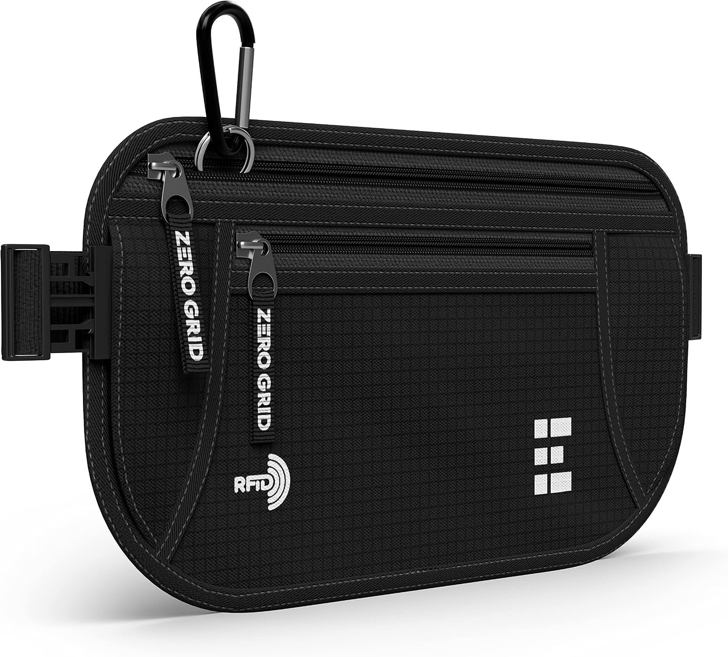 Money Belt for Secure Travel – RFID Blocking Slim Passport Holder – Hidden Waist Pouch for Cash, Credit Cards, Documents – Concealable Under Clothes, Water-Resistant Slim Fanny Pack for Men and Women