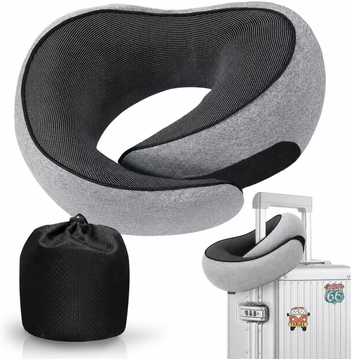 WEERSHUN Travel Pillows shunhuomaoyi for Airplanes,2026 New Travel Pillow,Travel Neck Pillow Airplane Memory Foam Travel Pillow Neck Pillow for Traveling Suitable for Airplanes,Offices and Cars