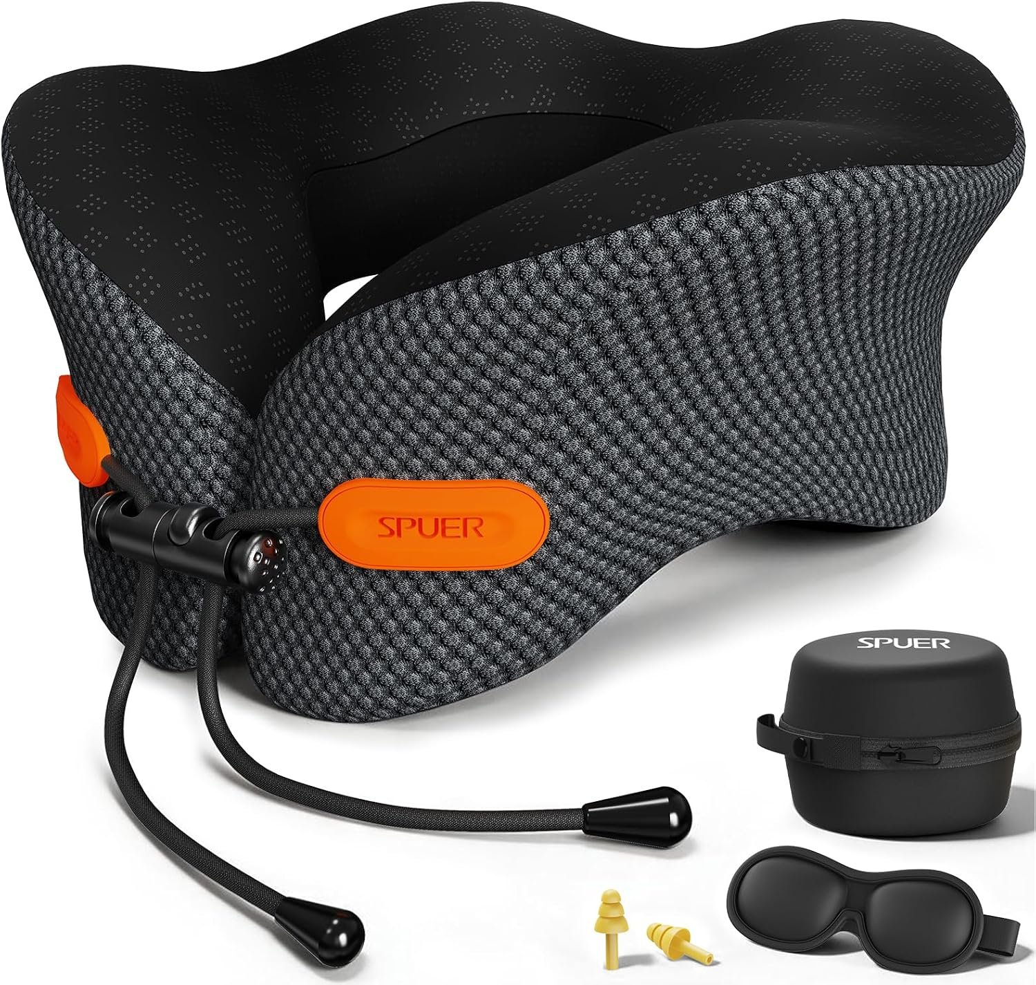 Premium Travel Pillow for Airplanes, Ergonomic Neck Pillow for Long Flights