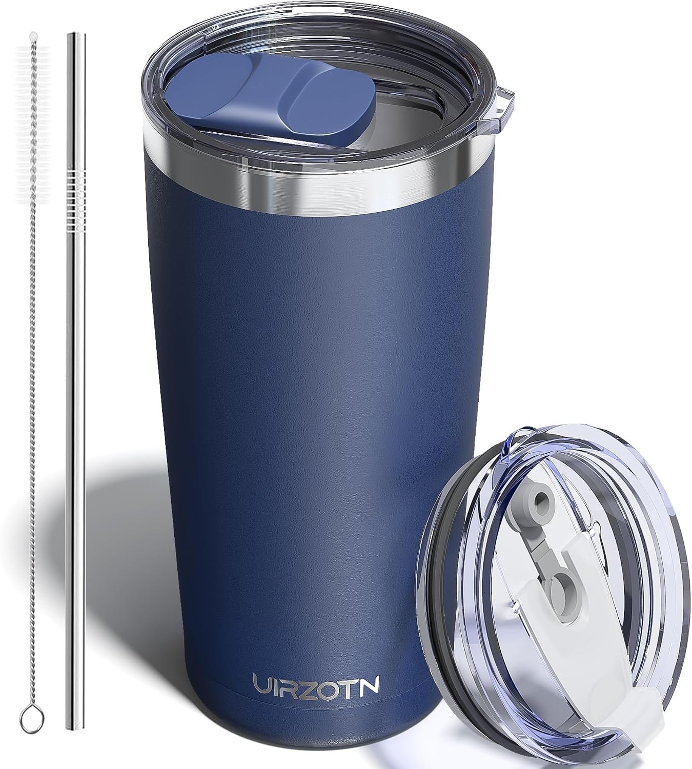 20oz Travel Coffee Tumbler, Insulated Travel Mug, Navy Blue
