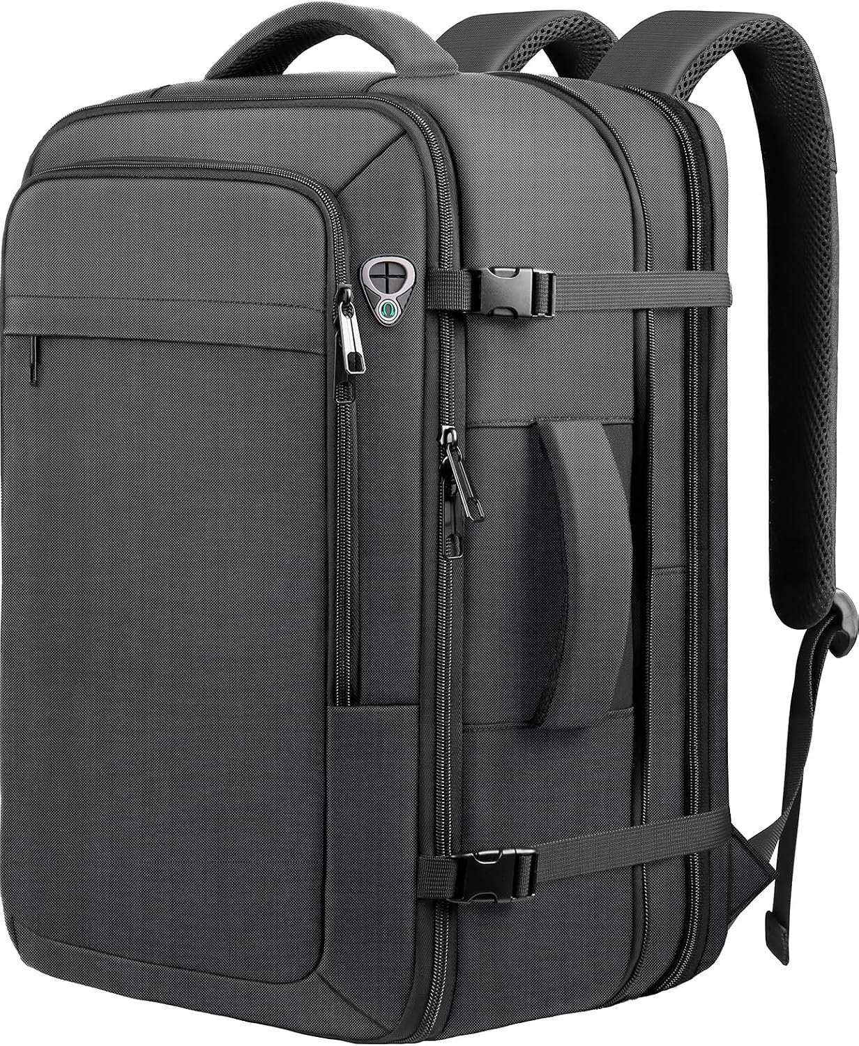 Carry on Backpack, Travel Friendly, Fits with 17.3 Laptop, Black