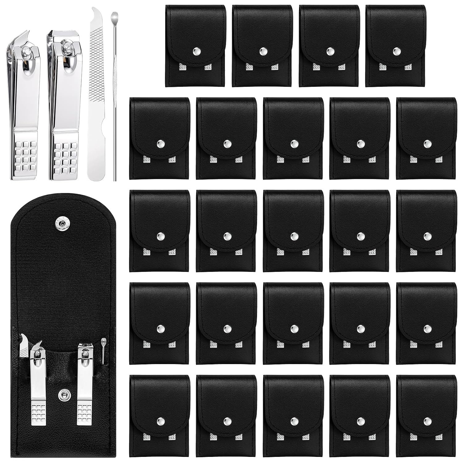 24 Pack Nail Clipper Set Manicure Kit for Women Nail Kit Men