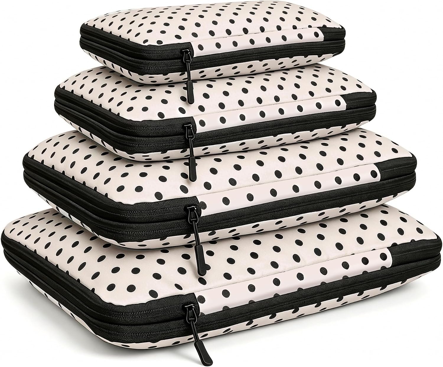 4 Set Compression Packing Cubes for Travel Essentials,Compressible Expandable Packing Cubes for Suitcase, Luggage Organizer Bags for Travel