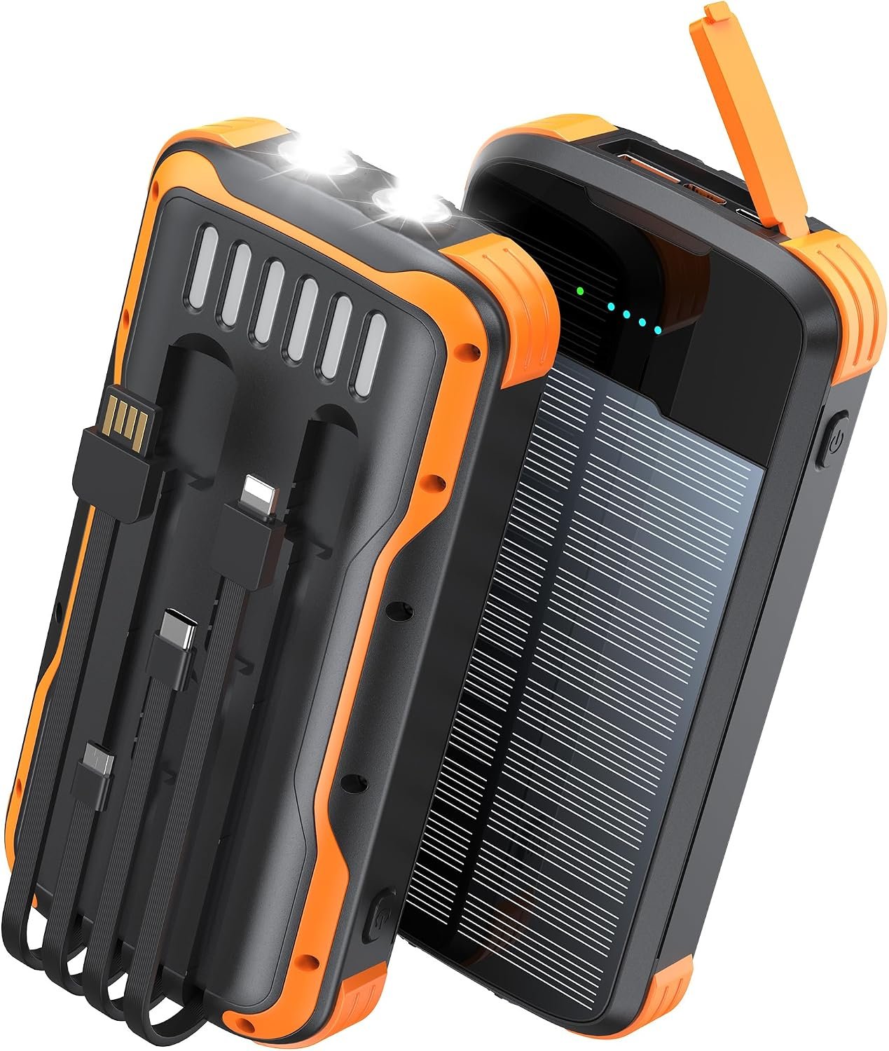 Solar Power Bank 40000mAh PD20W Fast Charging Portable Solar Charger