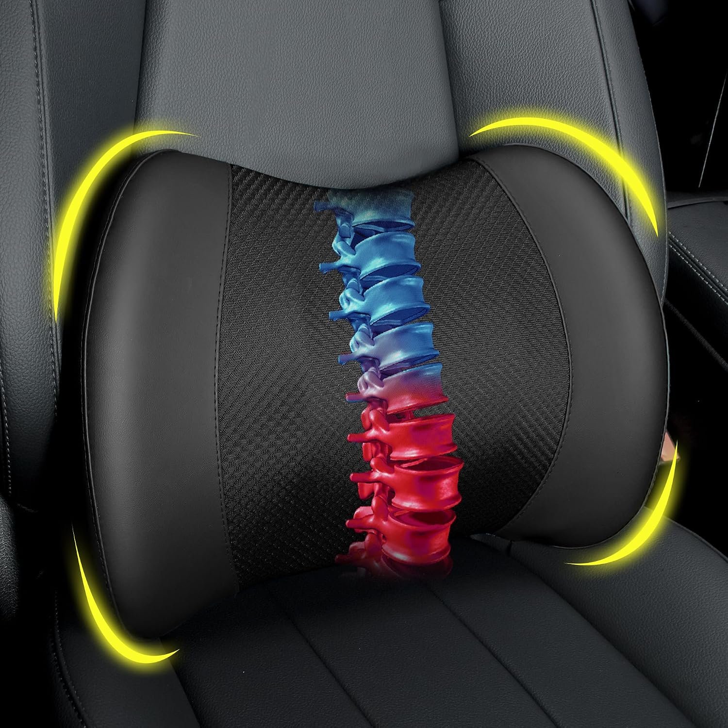 Lofty Aim Lumbar Support Pillow for Car, Car Seat Back Support for Driving