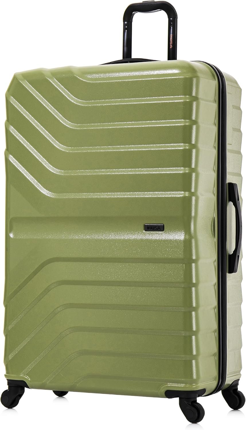 InUSA AURUM 32-Inch Extra-Large Hardside Spinner Luggage Lightweight Green