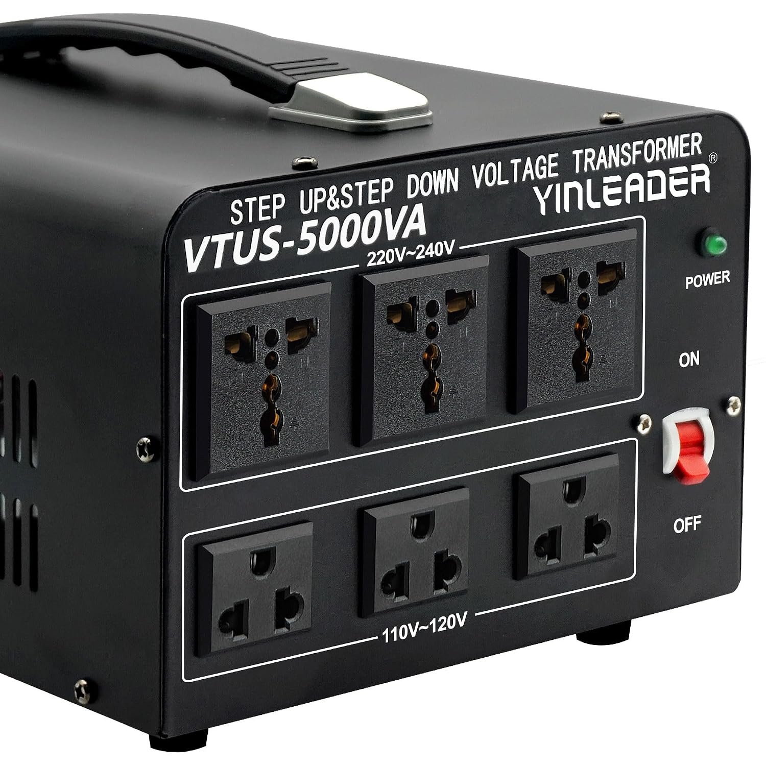 5000W Voltage Converter Transformer Step Up 110V-120V to 220V-240V