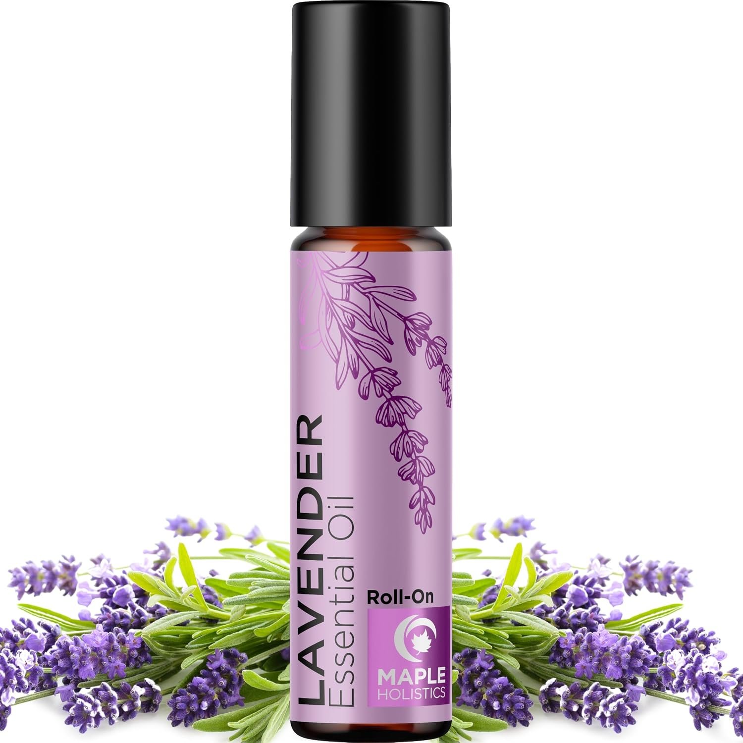 Lavender Essential Oil Roll On – Calming Aromatherapy Oil Roller for Sleep Headaches and Relaxation – Natural Pre-Diluted Sleep Oil for Nighttime Relaxation with Lavender Essential Oil for Skin