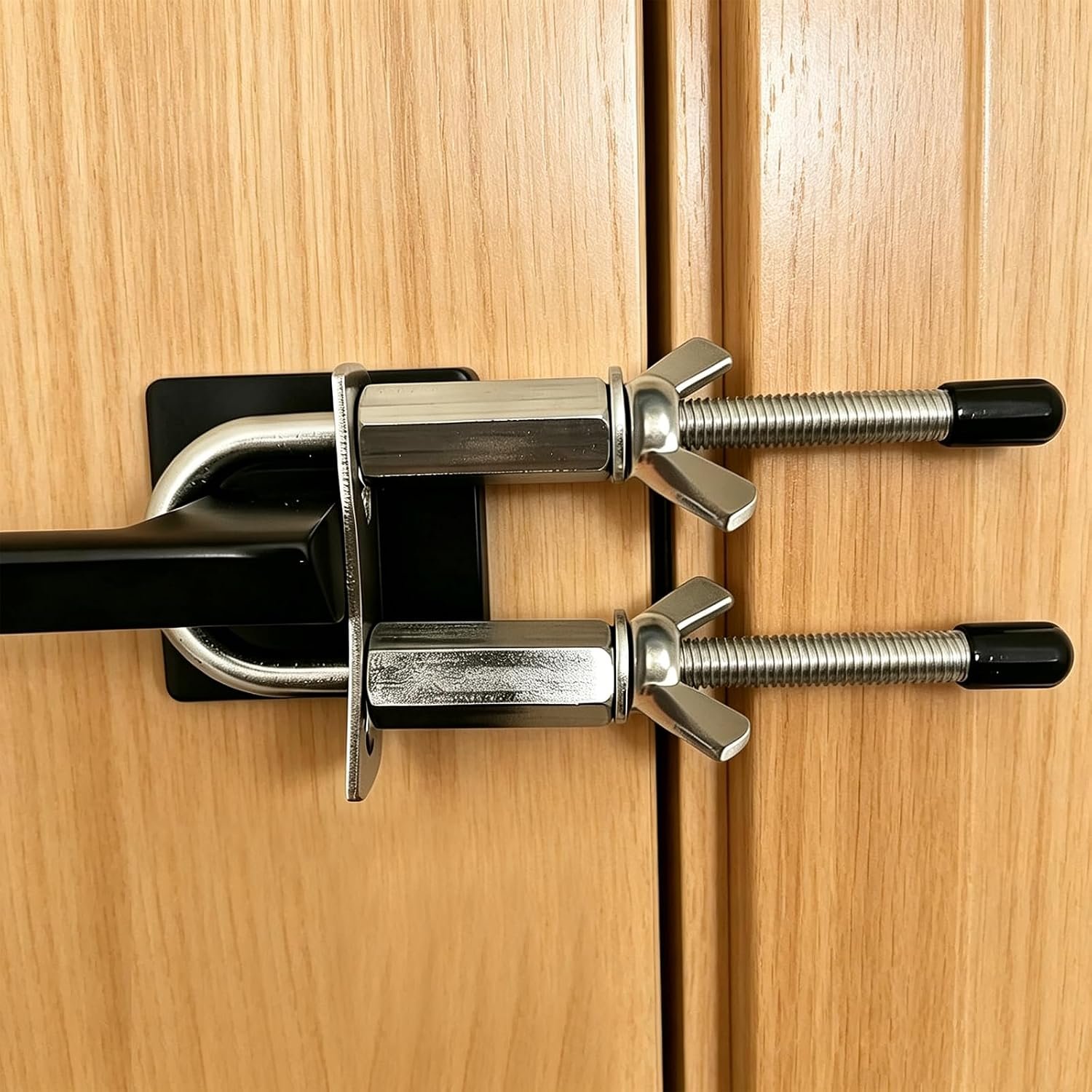 Heavy-Duty Portable Door Lock for Outward Opening Doors,Stainless Steel Security Device for Travel Safety,Hotel,Home,Apartment