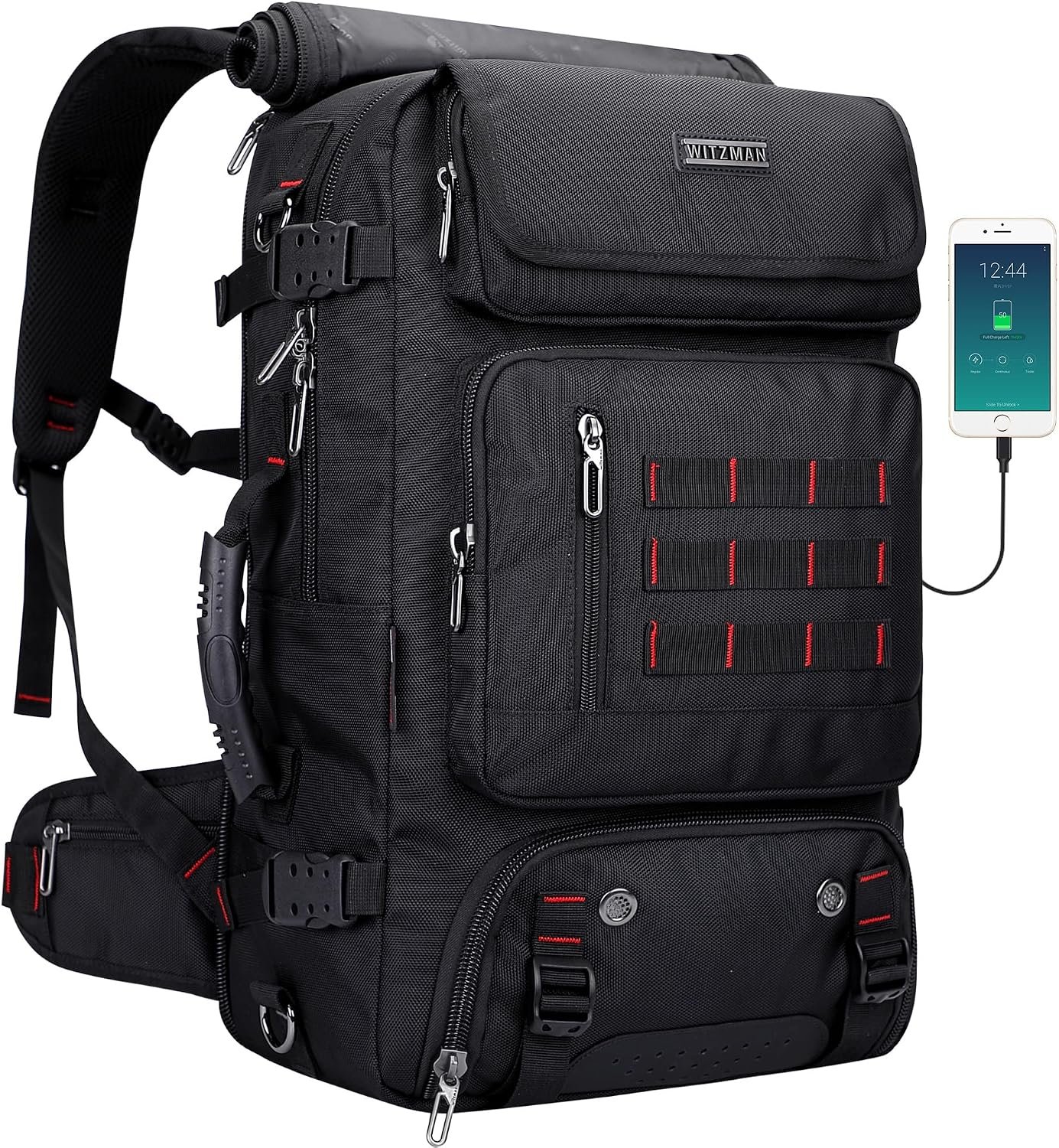 WITZMAN Carry on Travel Backpack for Men Airline Approved Fits 16″ Laptop