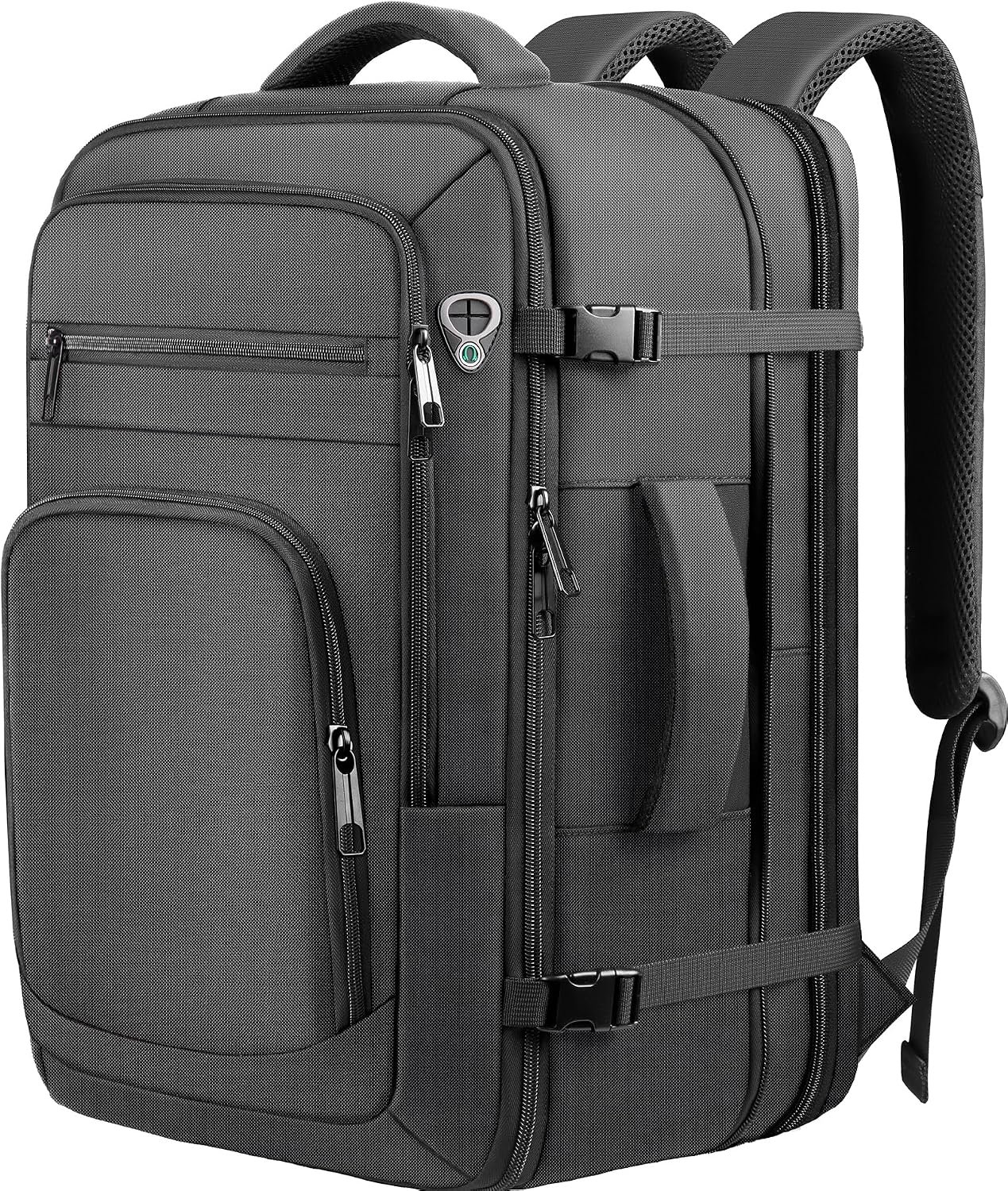 Roomy Travel Backpack,Expandable 40L-50L Carry On Backpack For 17.3″ Laptop