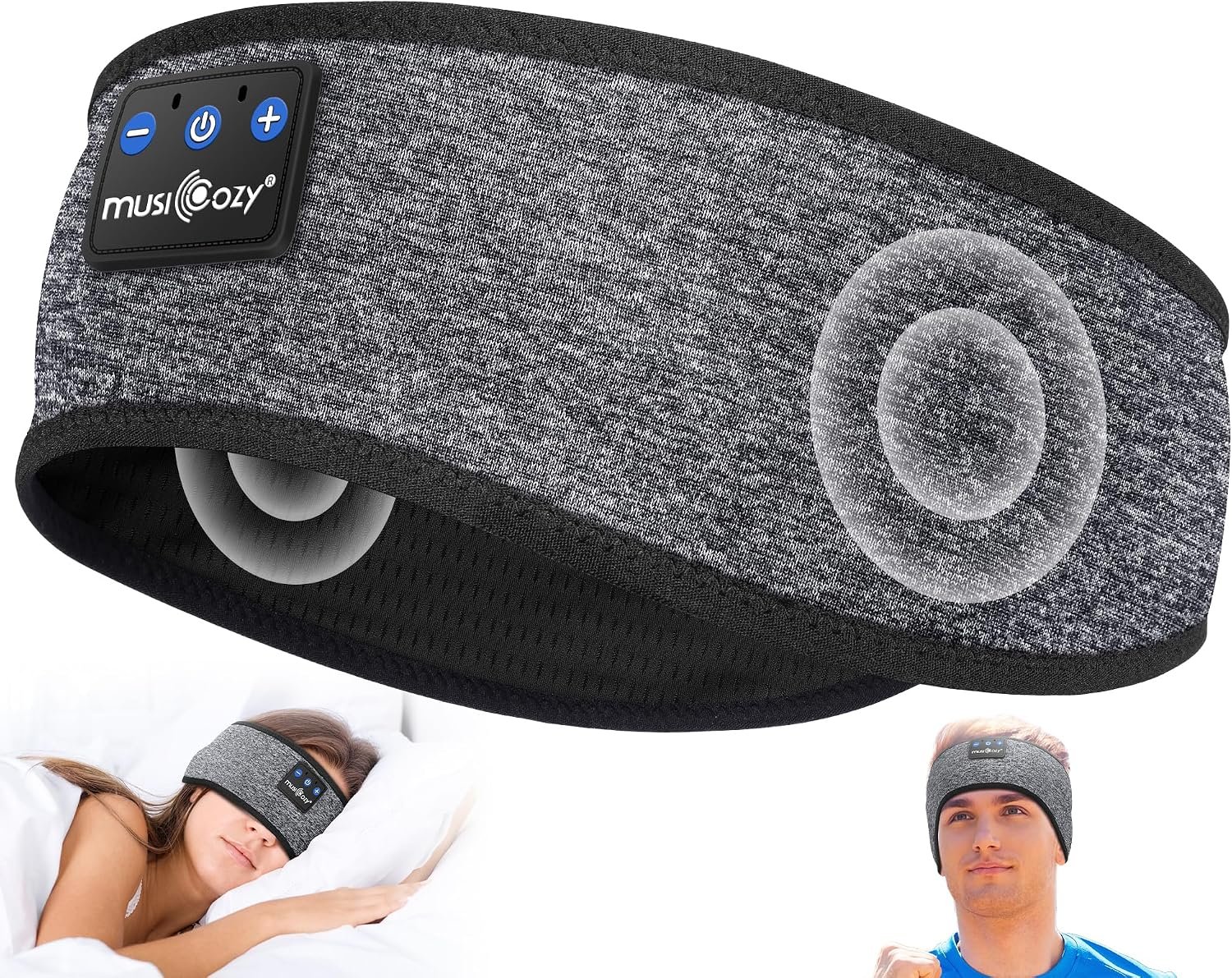 MUSICOZY Bluetooth 5.4 Sleep Headphones Headband Sports Wireless Audio