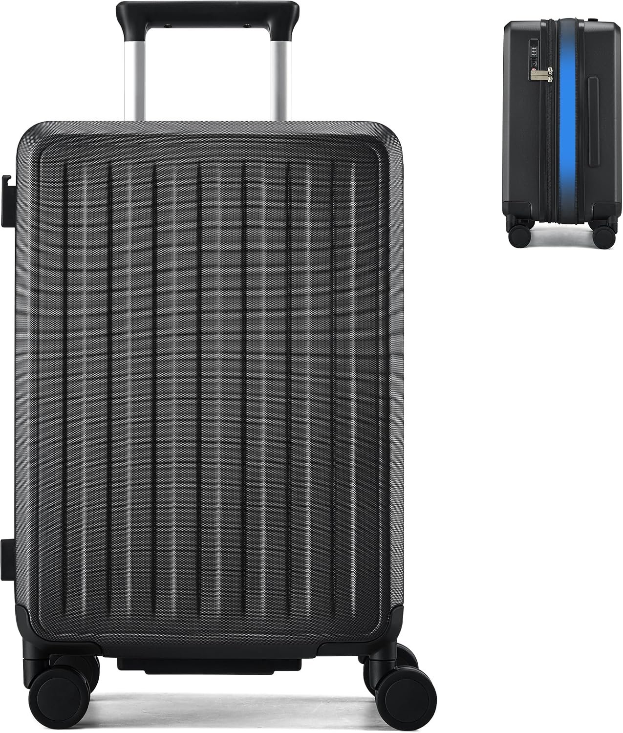 MILADA 20 Inch Expandable Carry On Luggage, Small Hard Shell Suitcase