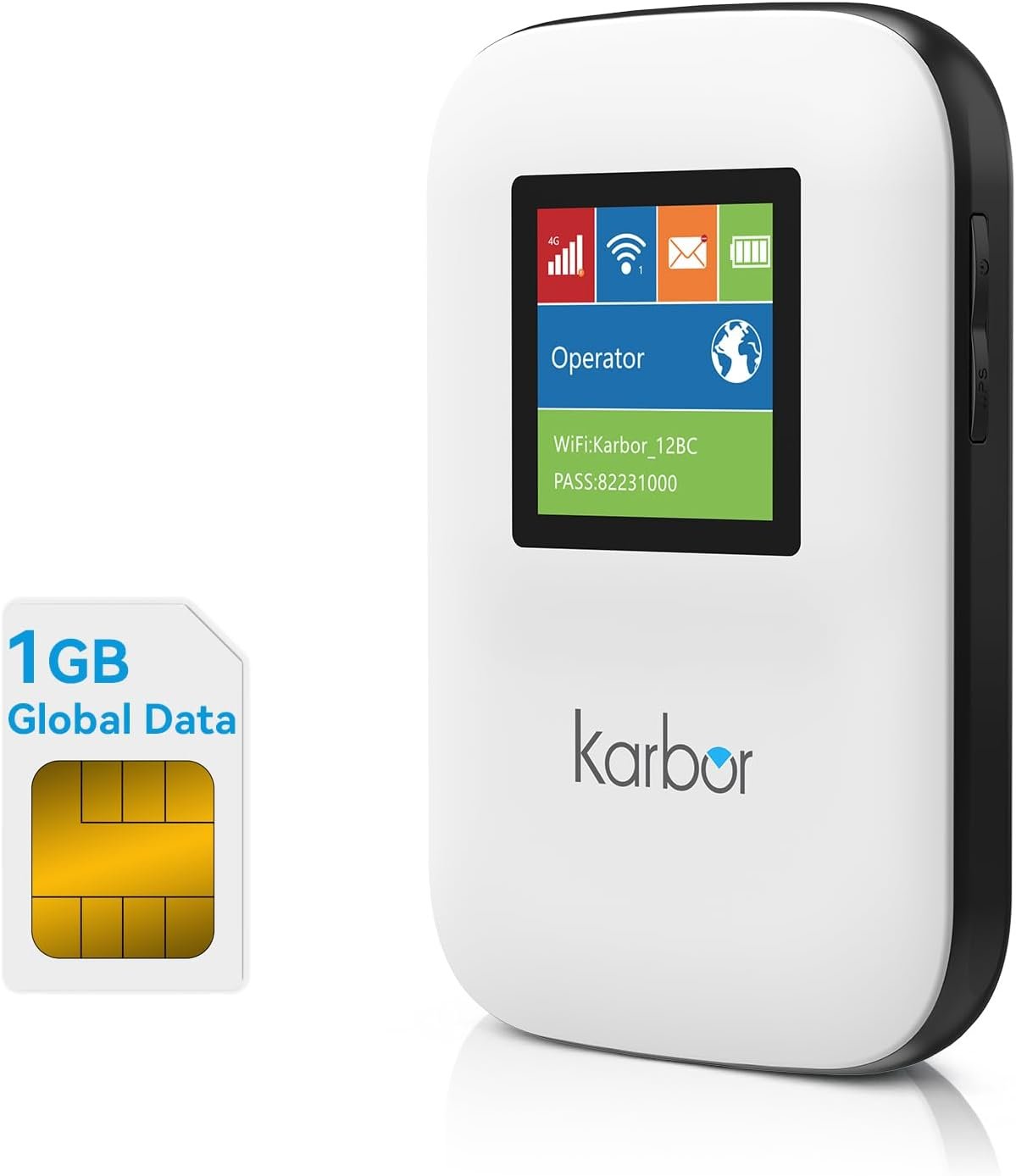 4G Mobile Hotspot WiFi, Portable Mobile WiFi, with 1GB Global Data