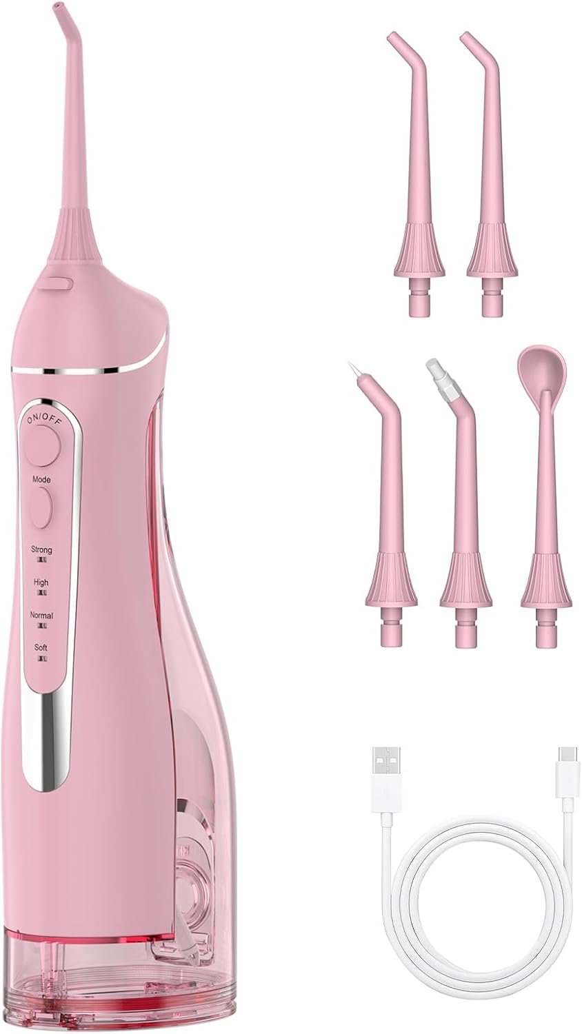 Water Flosser for Teeth Cleaning: Cordless Portable Water Dental Pick