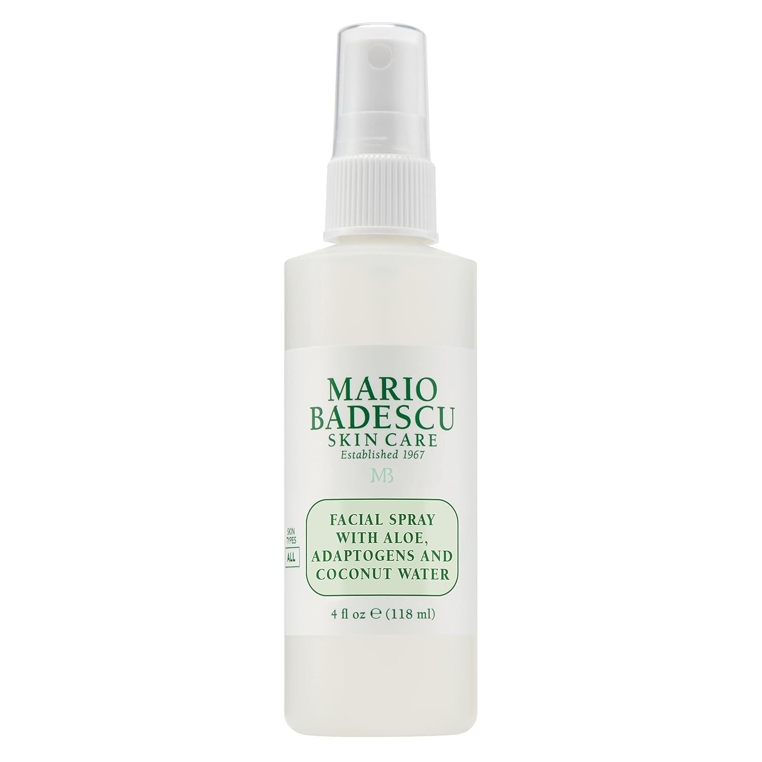 Mario Badescu Facial Spray with Aloe, Adaptogens & Coconut Water – Hydrating Face Mist for Dewy Glow, Lightweight Refreshing Skin Spray with Hyaluronic Acid & Niacinamide