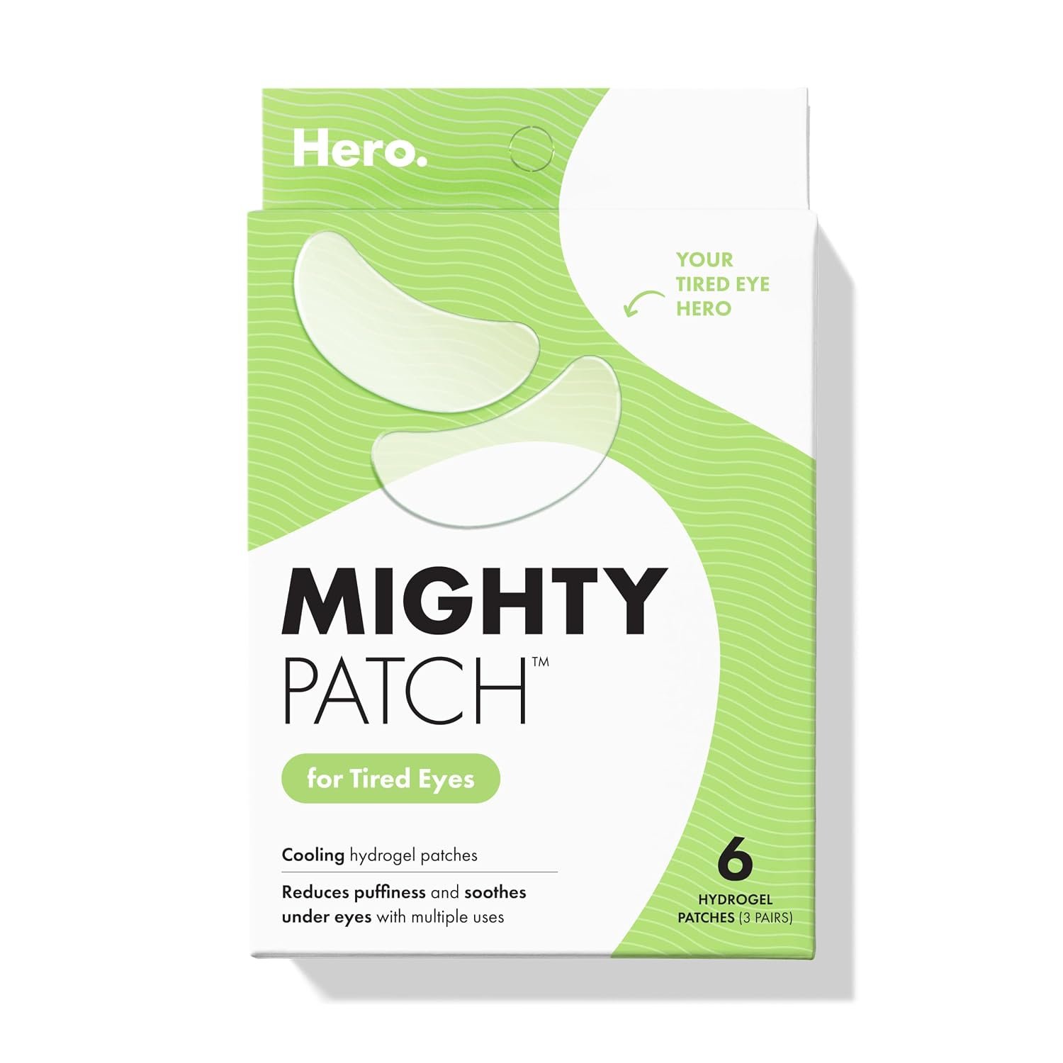 HERO COSMETICS Mighty Patch for Tired Eyes Patches, 6 Count