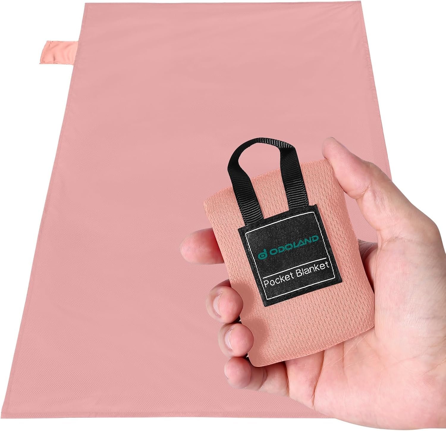 Odoland Sandproof Beach Blanket, Waterproof Portable Mat with Carry Pouch