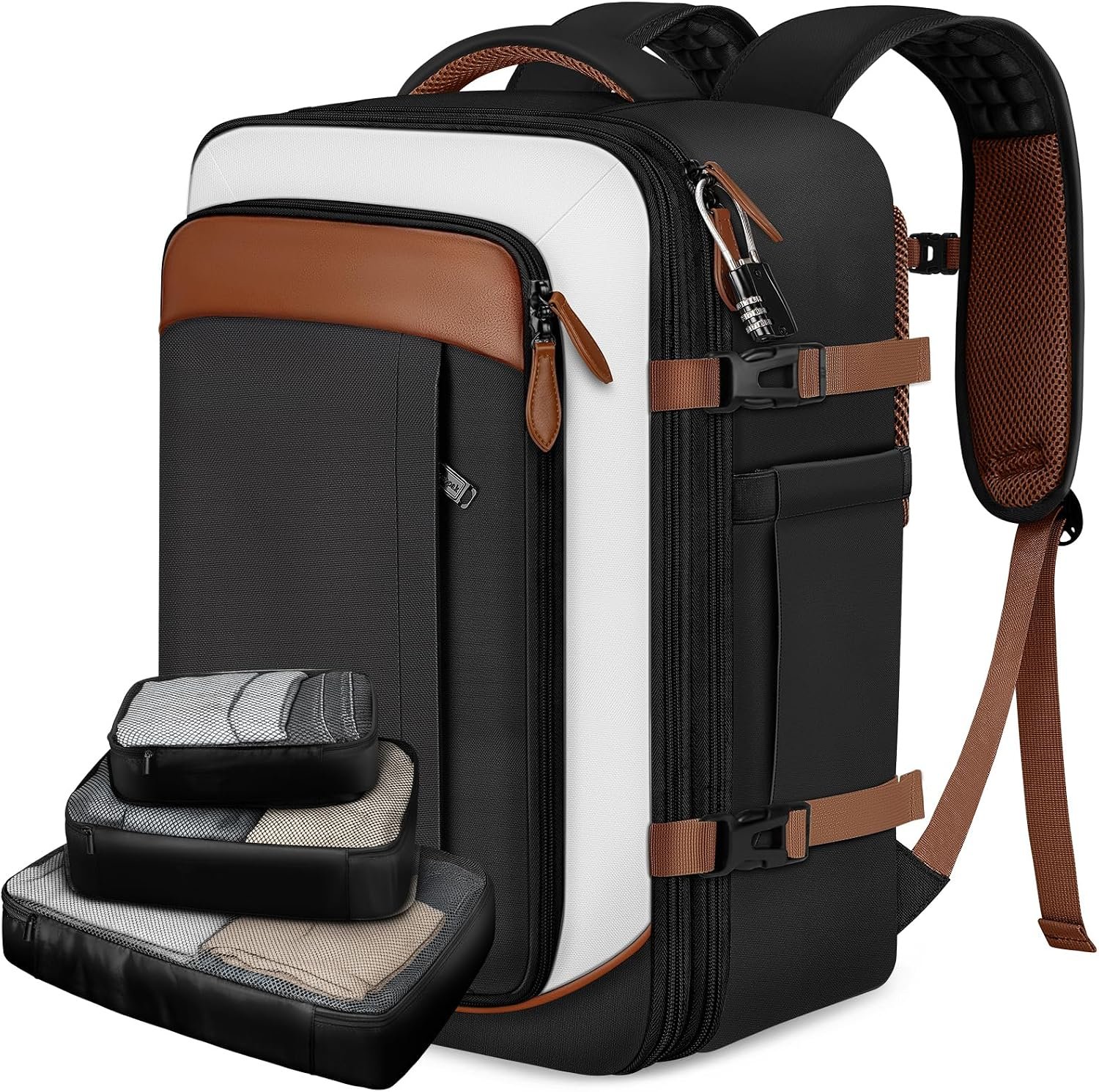 Vancropak 40L Carry on Backpack for Travel, Flight Approved Expandable Bag