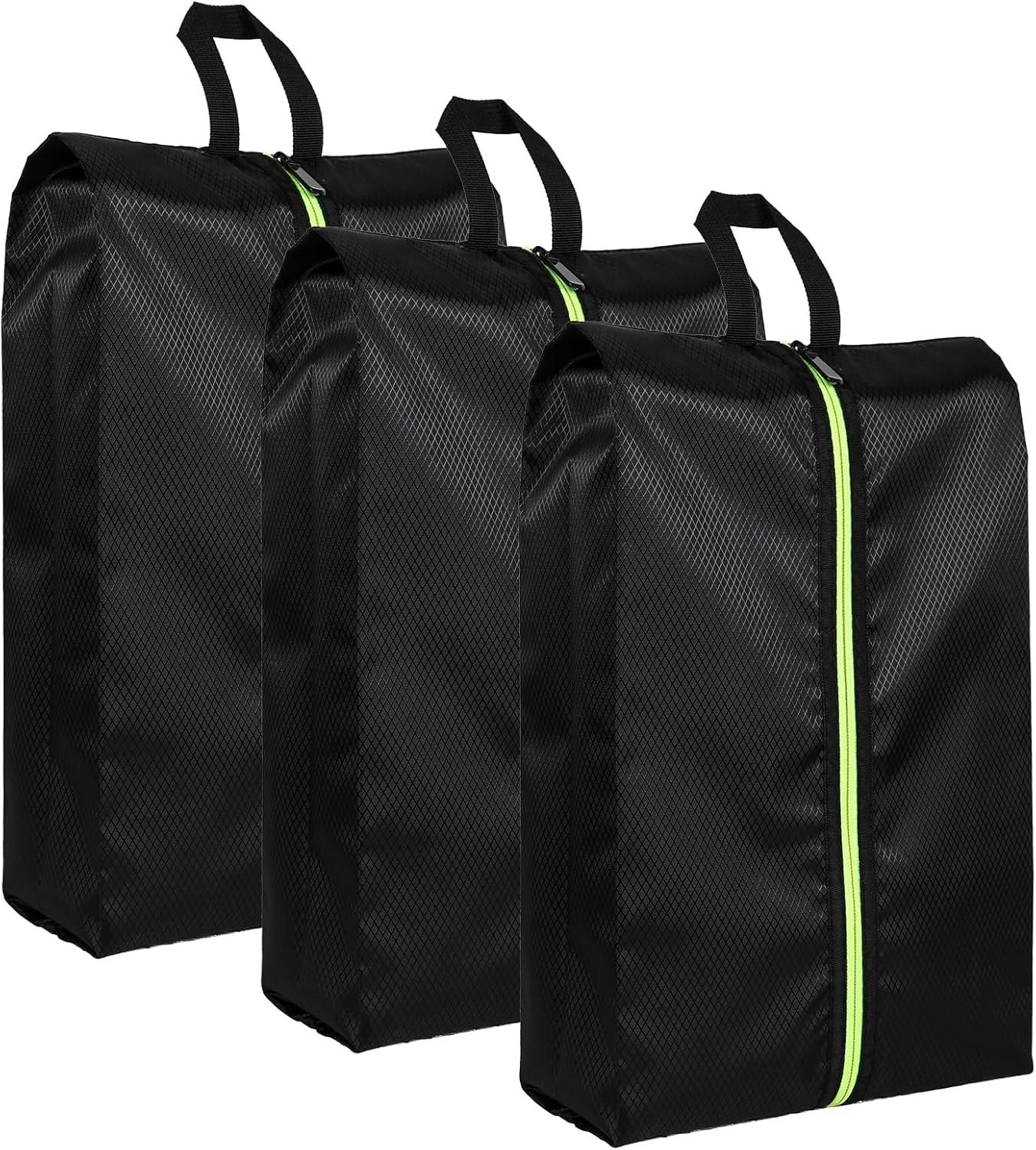 Shoe Bags for Travel – Set of 3 Pack Large Capacity Oxford Fabric Shoe Bags, Multi-Functional Dust-Proof and Waterproof Men & Women Travel Shoe Bag(Black)